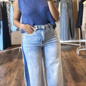 Jeans bicolore